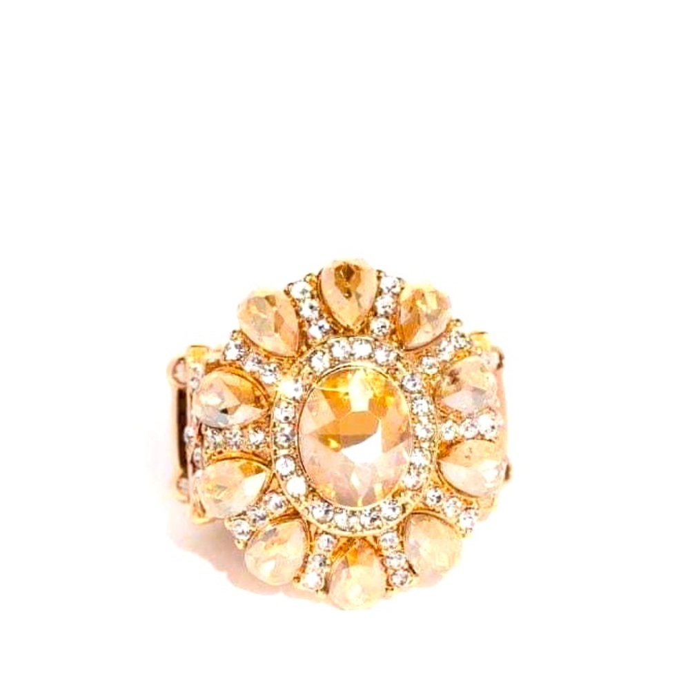 Paparazzi Glimmer and Spice Gold Ring P4RE-GDXX-274XX